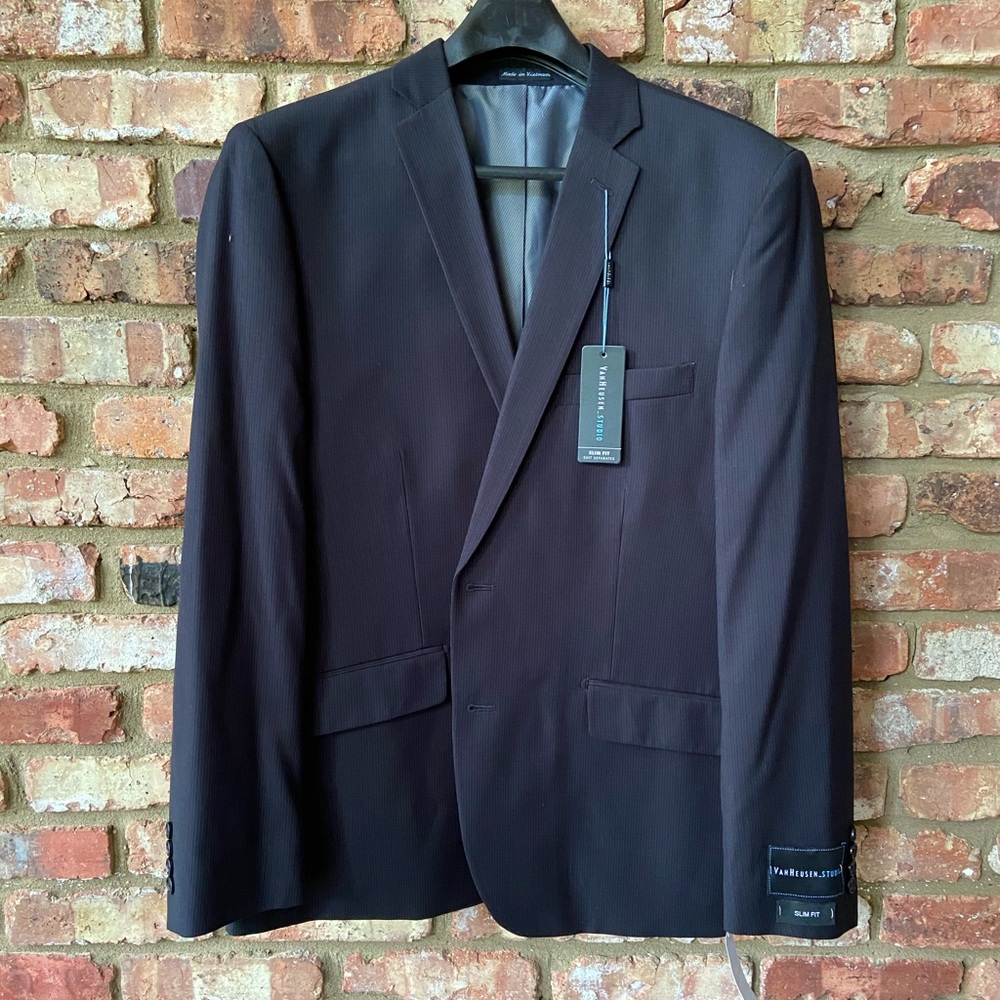 Van Heusen Suit Sport Jacket 44R Blue
